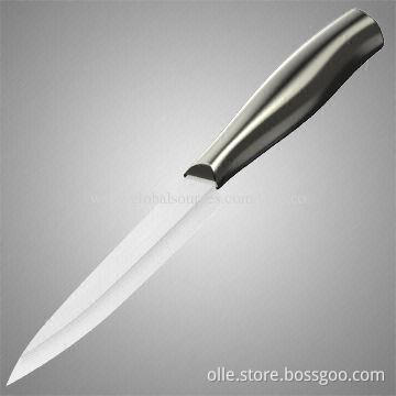 Utility knife, ceramic blade, 5-inch, stainless steel